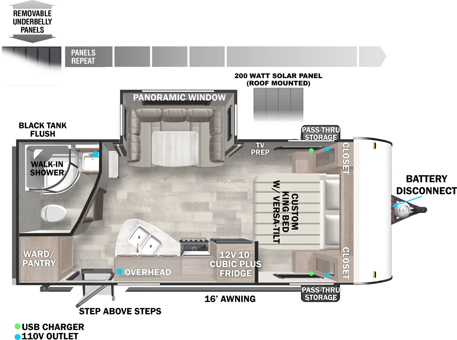 X Lite Northwest 210RBXL Floorplan